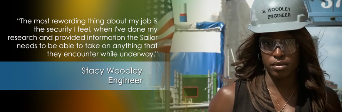 Stacy Woodley, NAVSEA Engineer